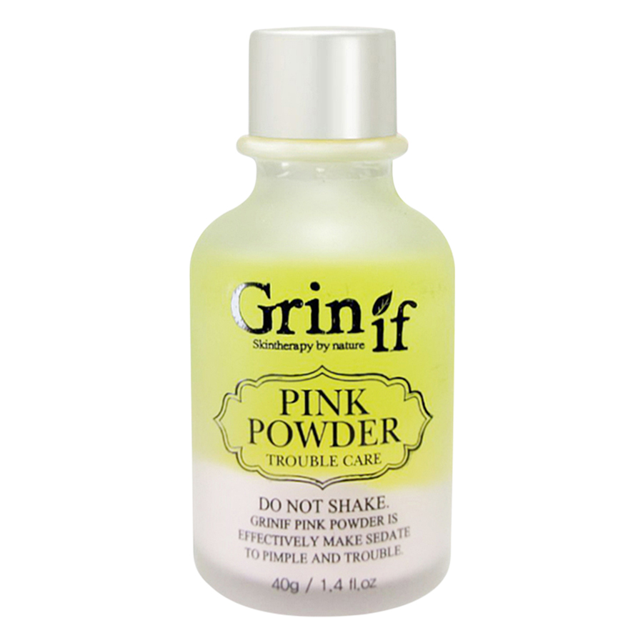Tinh Dầu Hỗ Trợ Giảm Mụn Xóa Vết Thâm Grinif Pink Powder (40g)