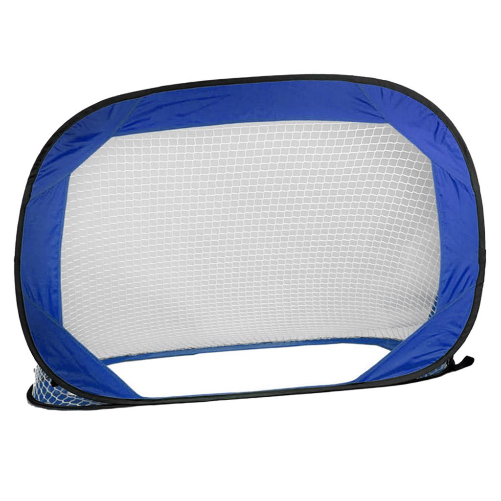 Blue Color Folding Portable Football Gate Net Goal Soccer Practice Kit