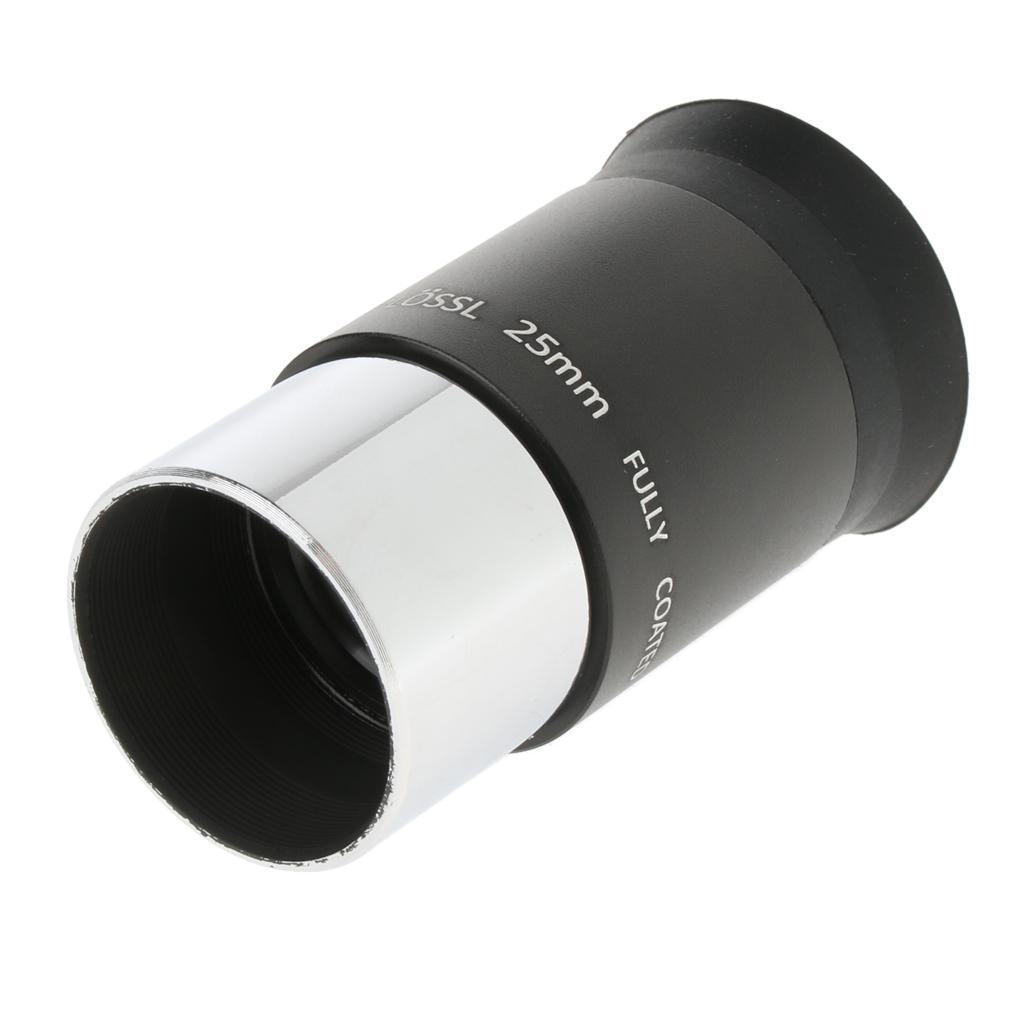 25mm 1.25inch Plossl Telescope Eyepiece Lens - 4-element Plossl Design - Threaded for Standard 1.25inch Astronomy Filters