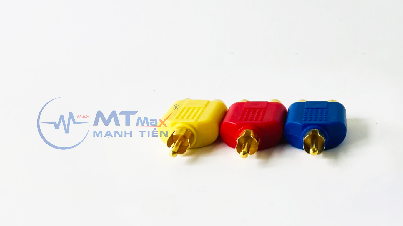 Jack Chuyển Đổi, Đầu Chia Jack Loa Hoa Sen AV (RCA) 1 Ra 2 Tiện Lợi, Dễ Dàng Kết Nối, Không Gián Đoạn Giải Trí, Hàng Chính Hãng