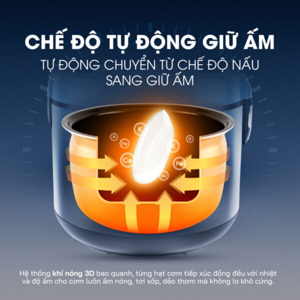 Nồi Cơm Điện lòng niêu Mishio – hàng chính hãng