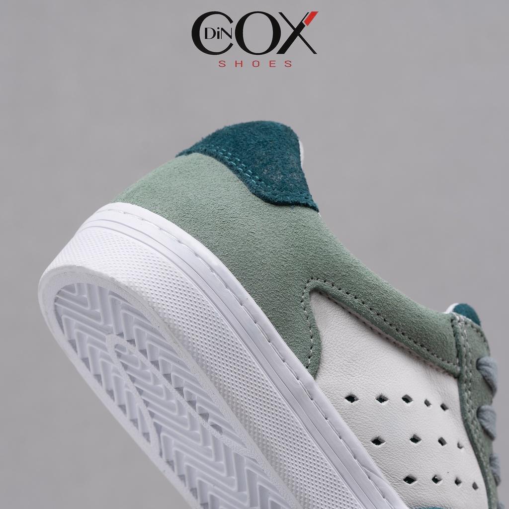 Giày Sneaker Nữ Da Bò Thật DINCOX E03 Green Sang Trọng