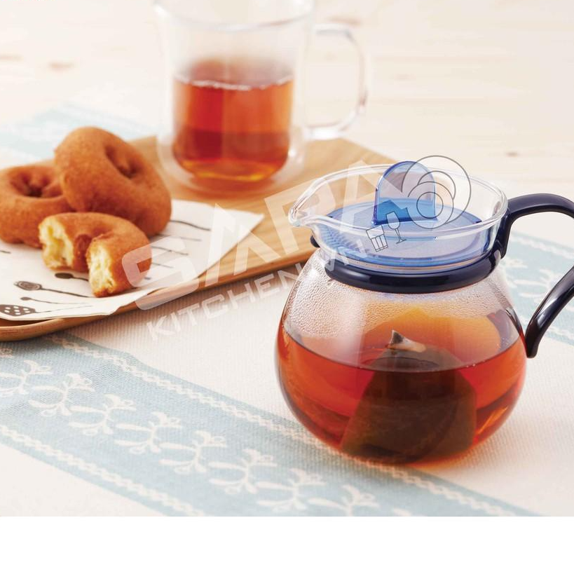 Bình trà thủy tinh Iwaki 640ml thương hiệu Nhật Bản