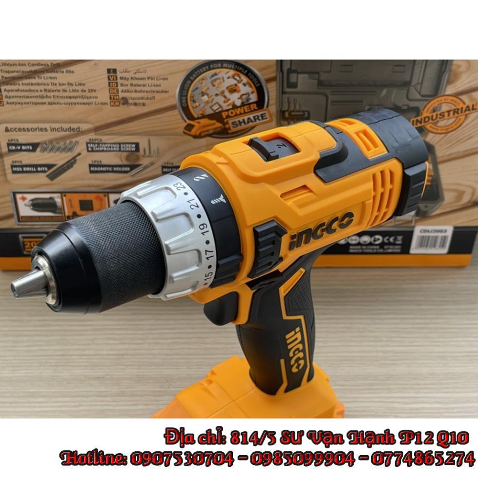 Máy khoan vặn siết vít dùng pin sạc 20V INGCO CDLI2003