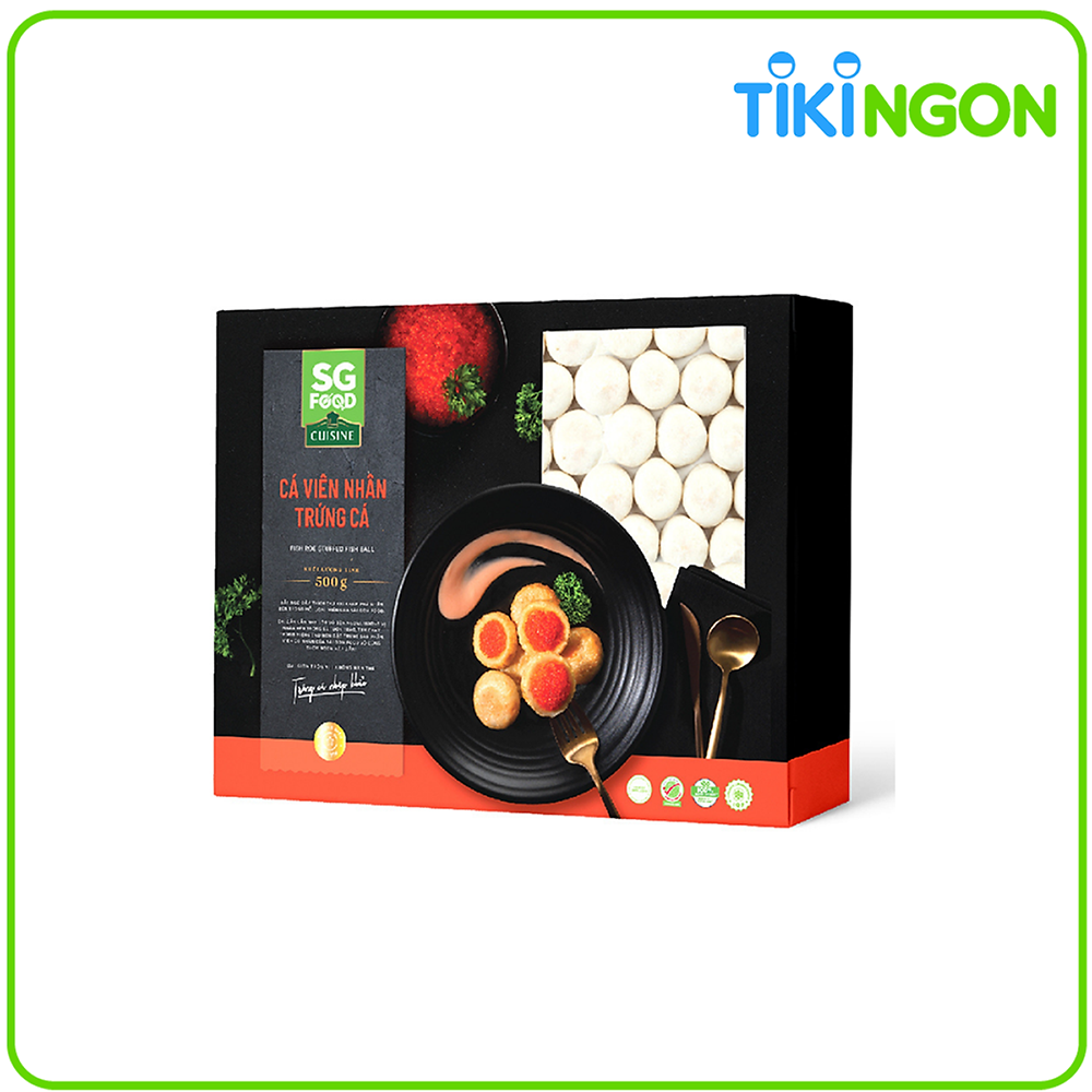 Cá viên nhân trứng cá SG Food Đông Lạnh 500g