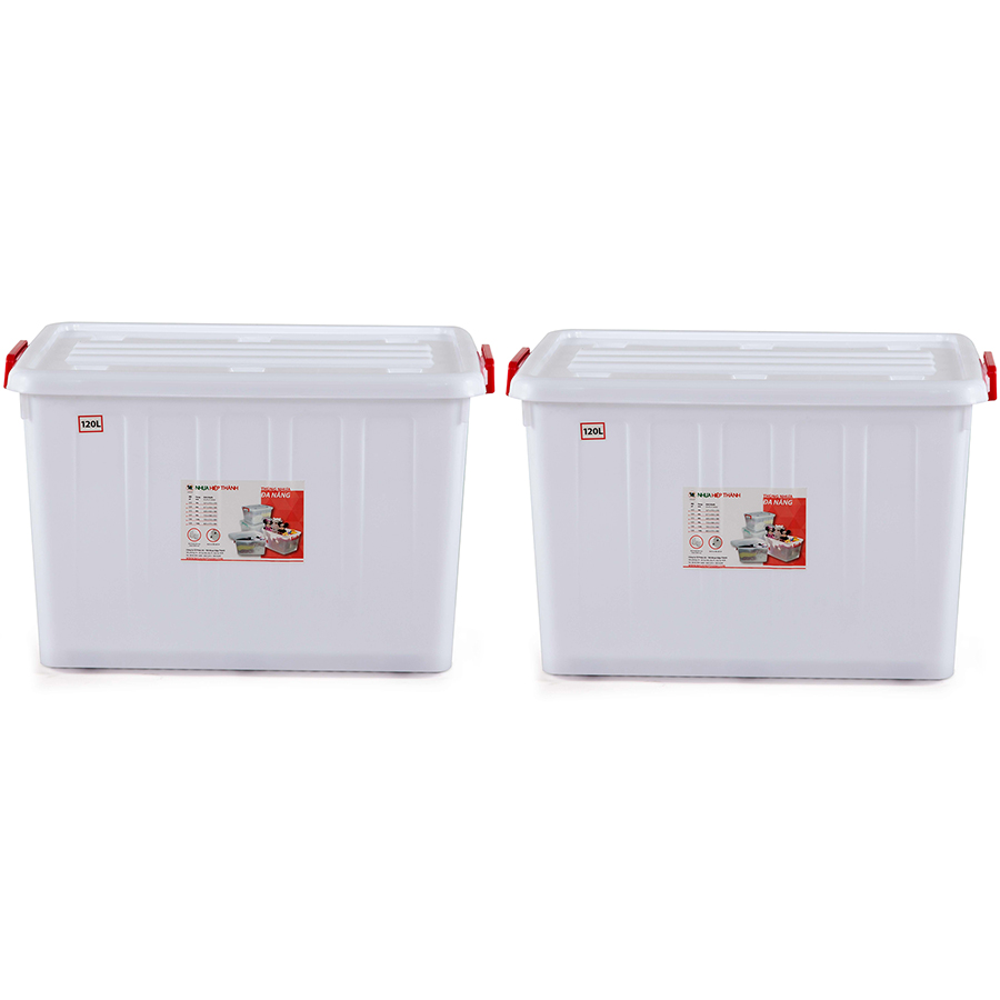 Combo 2 Thùng nhựa đa năng Hiệp Thành 120L