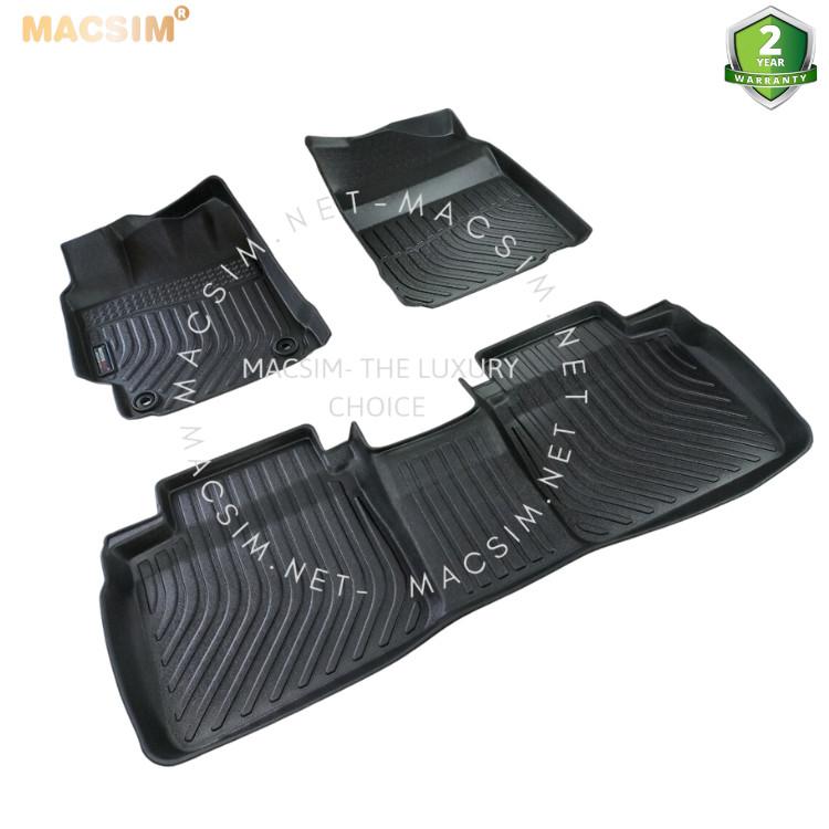 Thảm lót sàn xe ô tô Toyota Camry 2012- 2017 chất liệu TPE thương hiệu Macsim màu đen hàng loại 2