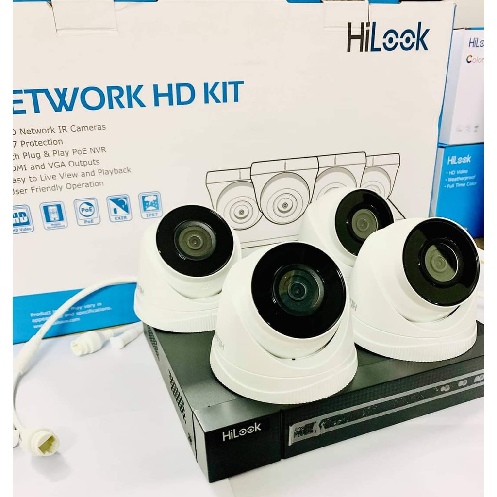 Bộ Kit camera IP Wifi HILOOK IK-4042BH-MH/W(B) - Hàng chính hãng