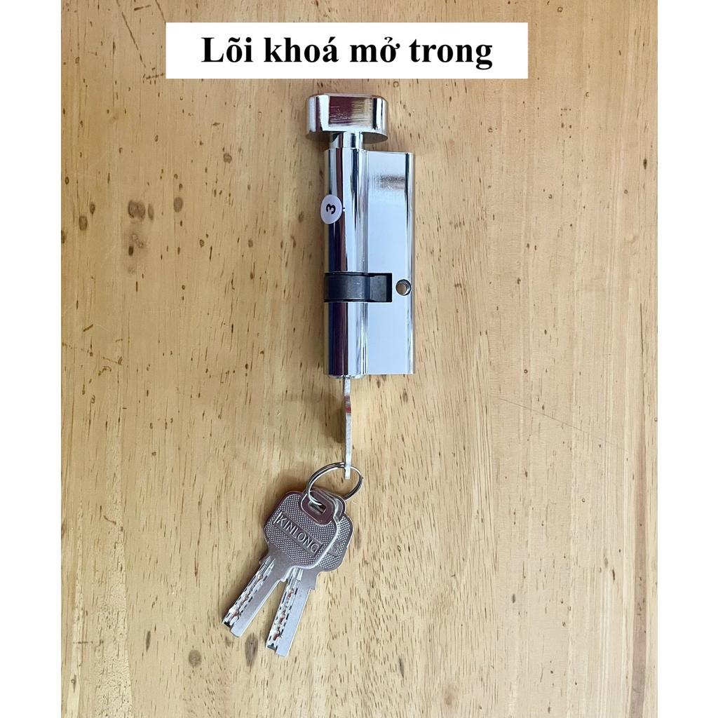 Lõi khoá KinLong cửa nhôm XingFa 77mm