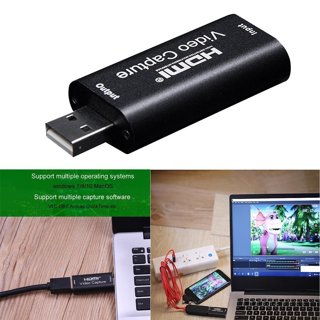 To USB Card 1080P for Game/ Black
