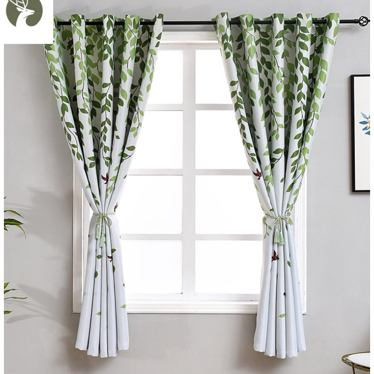 RÈM TREO CỬA NHIỀU HỌA TIẾT CHIỀU CAO 2M MẪU DÂY LÁ XANH