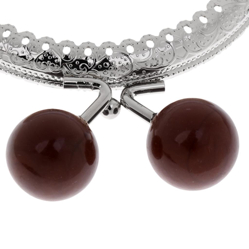 8.5cm Metal Frame Clasp For Purse Handle Bag Candy Bead Head