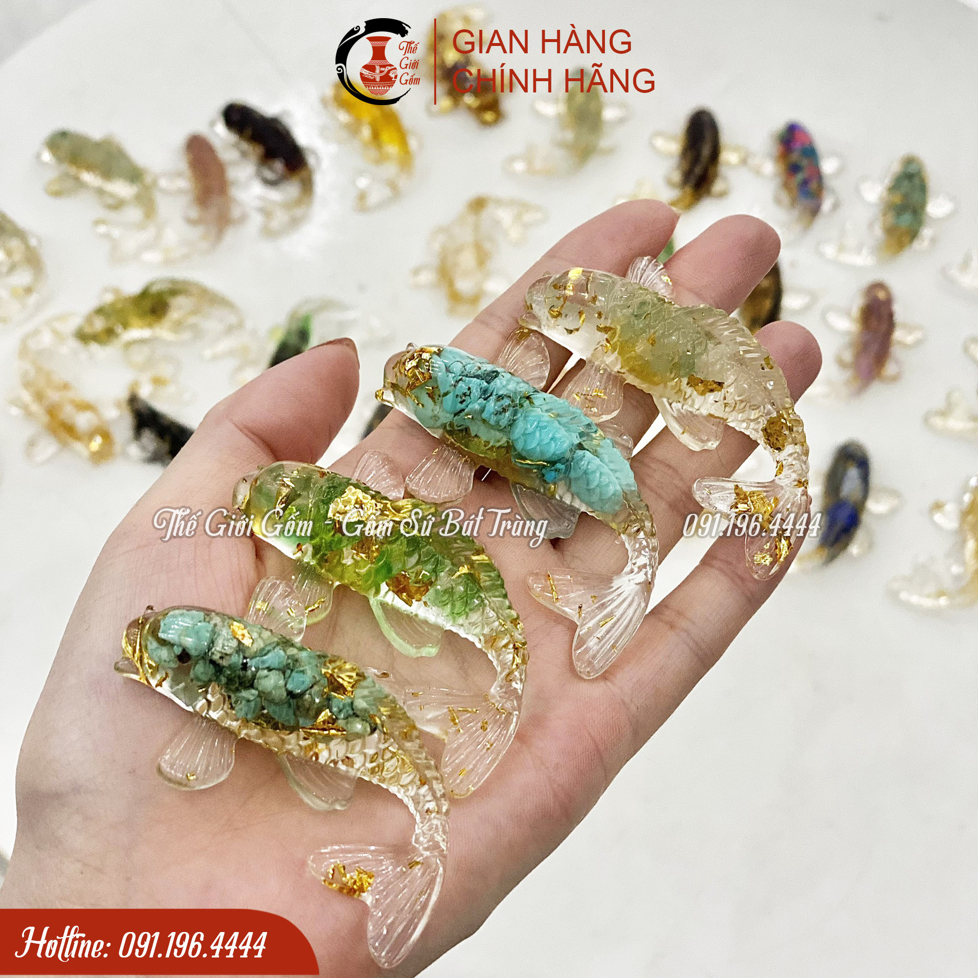 Cá Koi Phong Thủy - Cá Koi thạch anh Minh đường tụ thủy