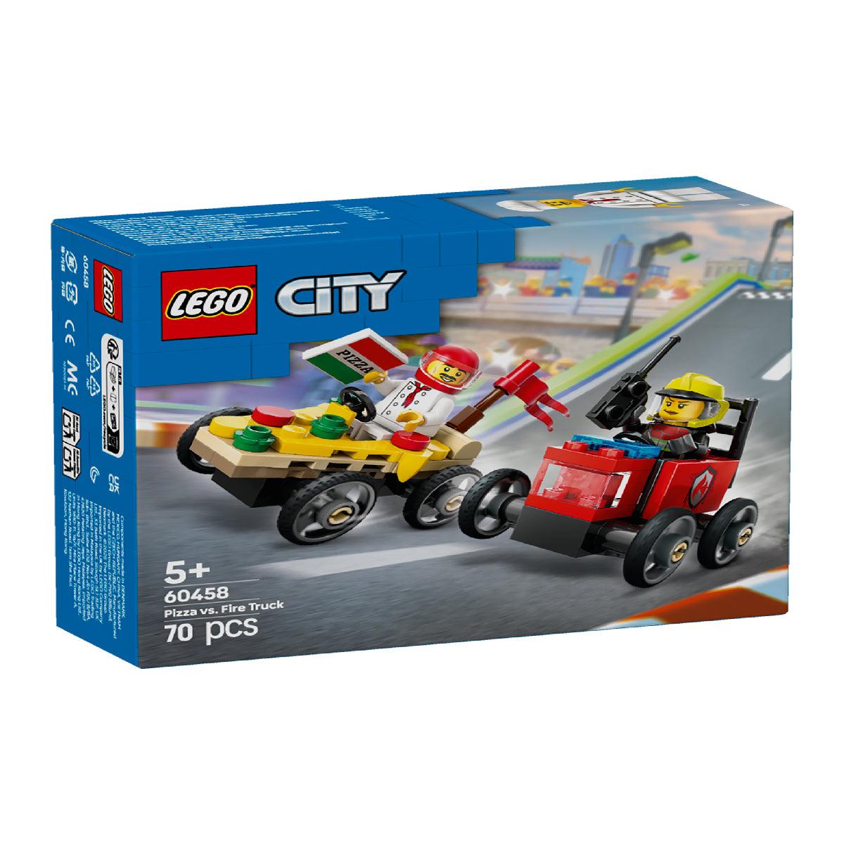 Đồ Chơi Lắp Ráp Bộ Đôi Máy Bay Vs Xe Cấp Cứu Di Động LEGO CITY 60459 (70 chi tiết)