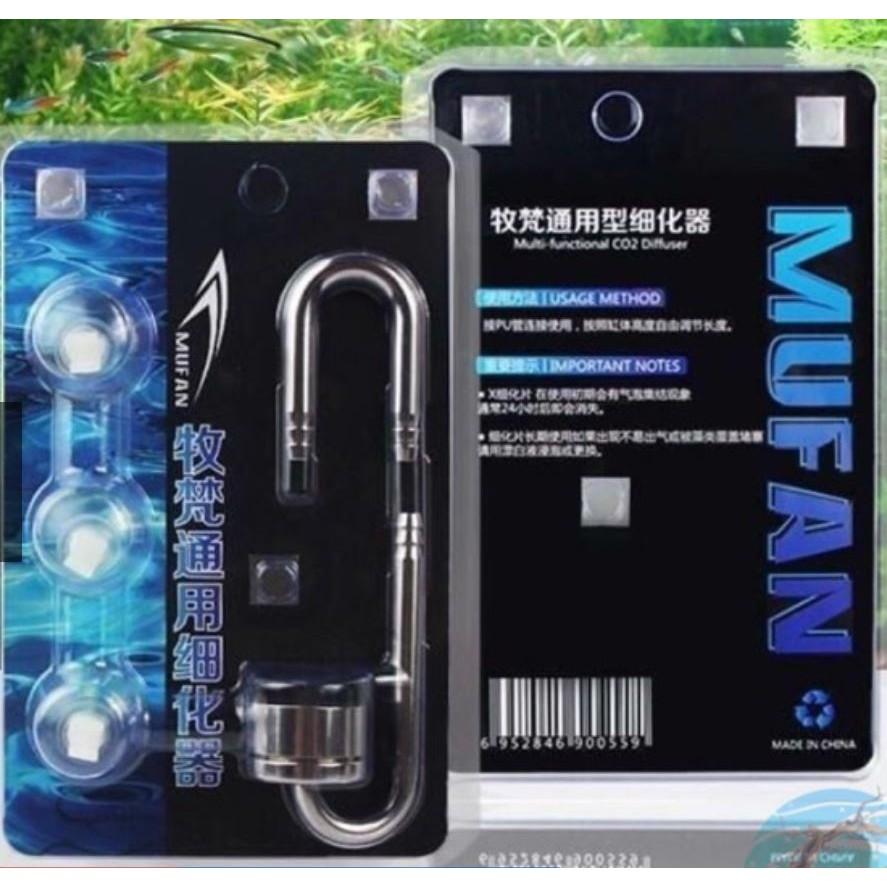 Sủi Co2 kèm chữ U inox Mufan