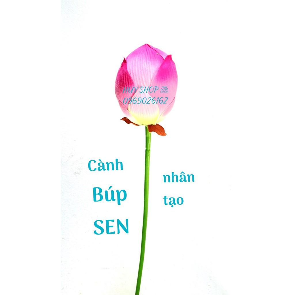 CÀNH HOA SEN BÚP NHÂN TẠO TRANG TRÍ NHÀ CỬA