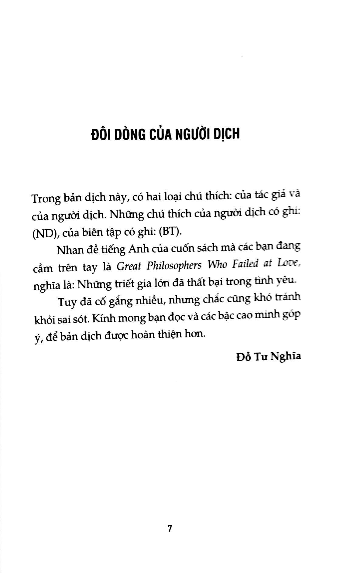 Chuyện Tình Triết Gia