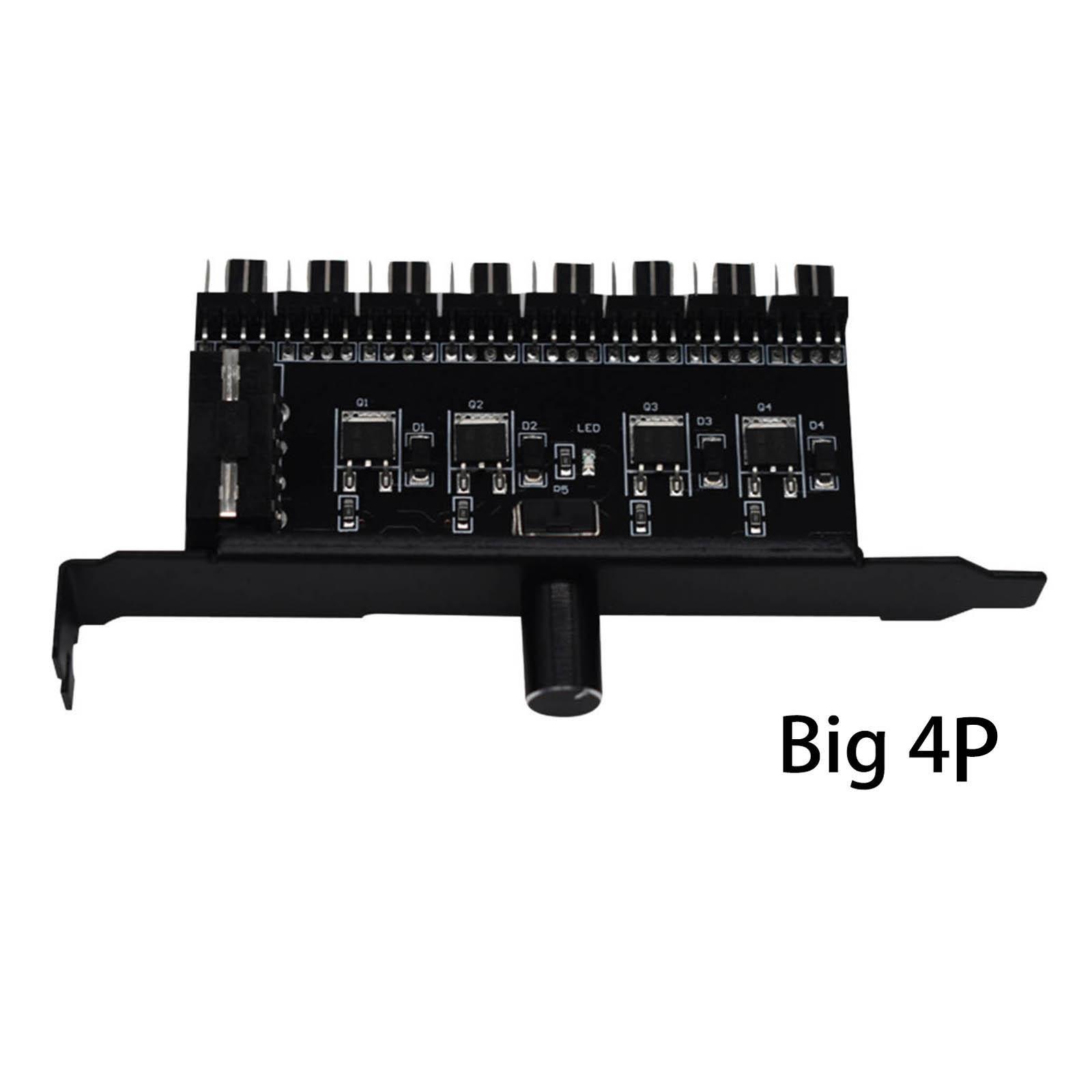 PC Fan Hub Cooling Fan Speed Controller Supporting 6 Fans Durable Accessories Professional
