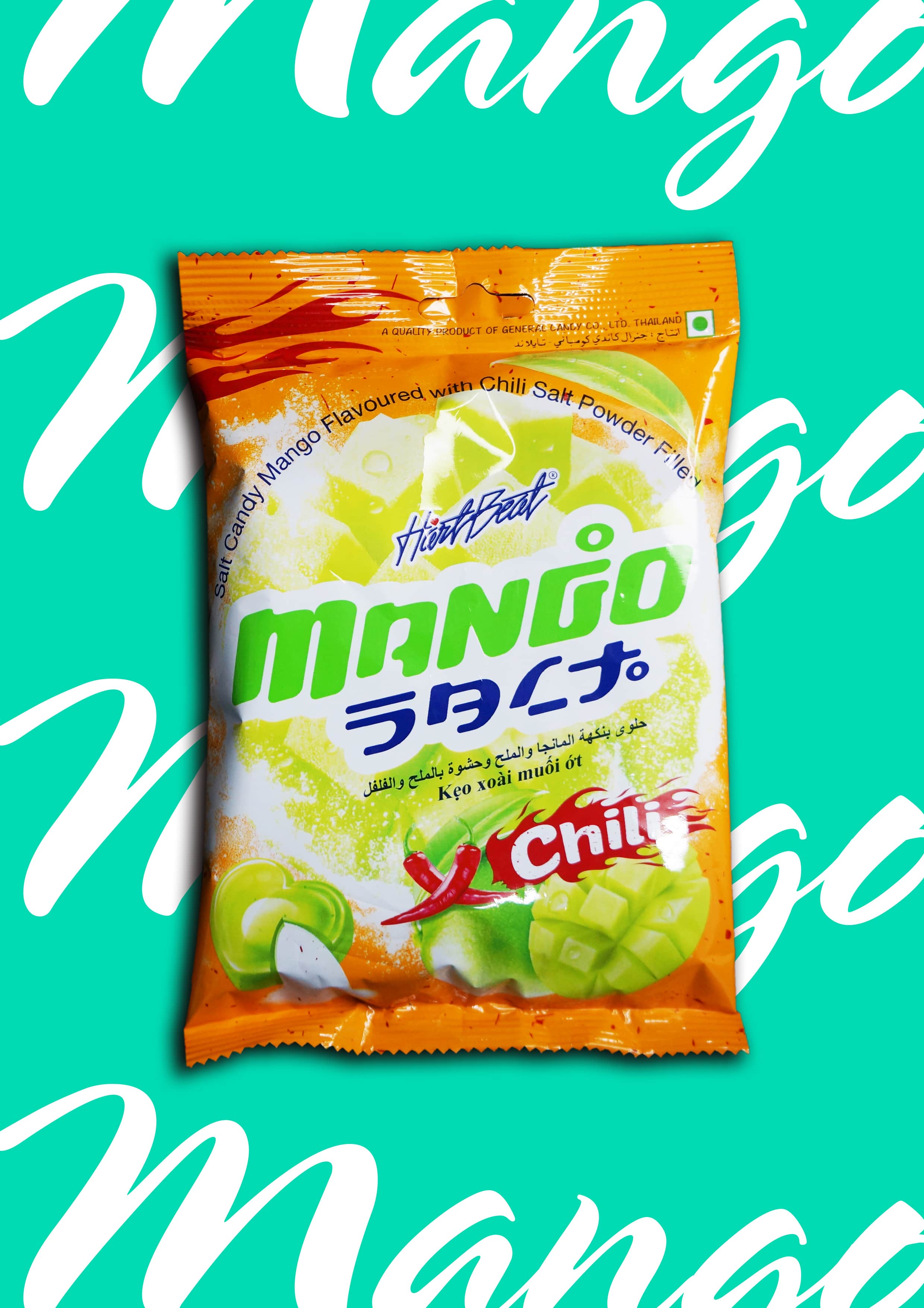 Kẹo xoài muối ớt 120g Hartbeat Bổ Sung Vitamin C