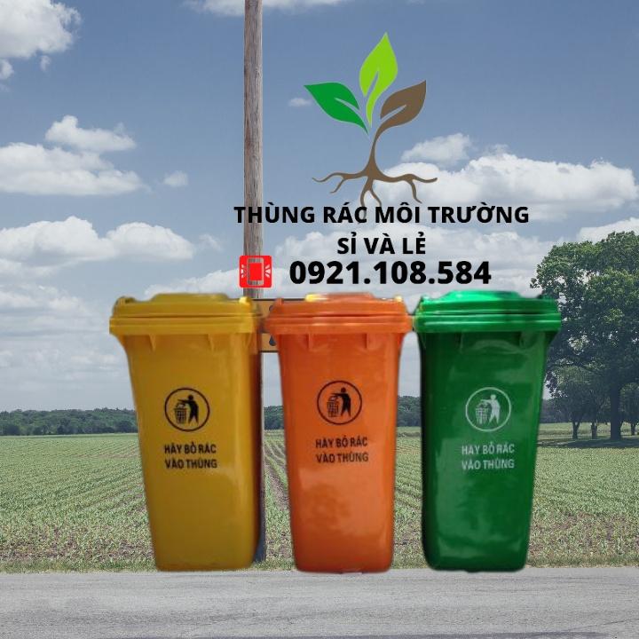 THÙNG RÁC CÔNG CỘNG 120L(XANH,VÀNG,CAM)