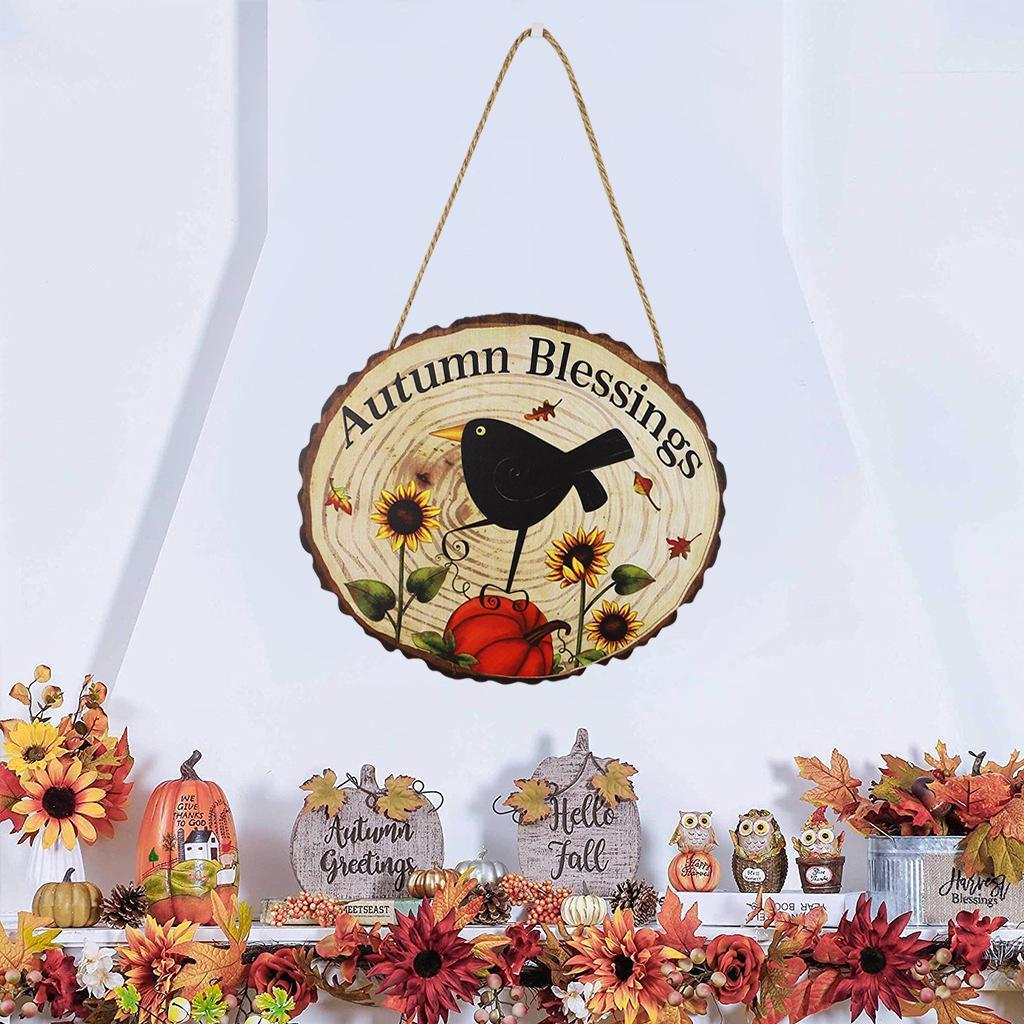 Fall   ing Sign Harvest Decoration ers Bird