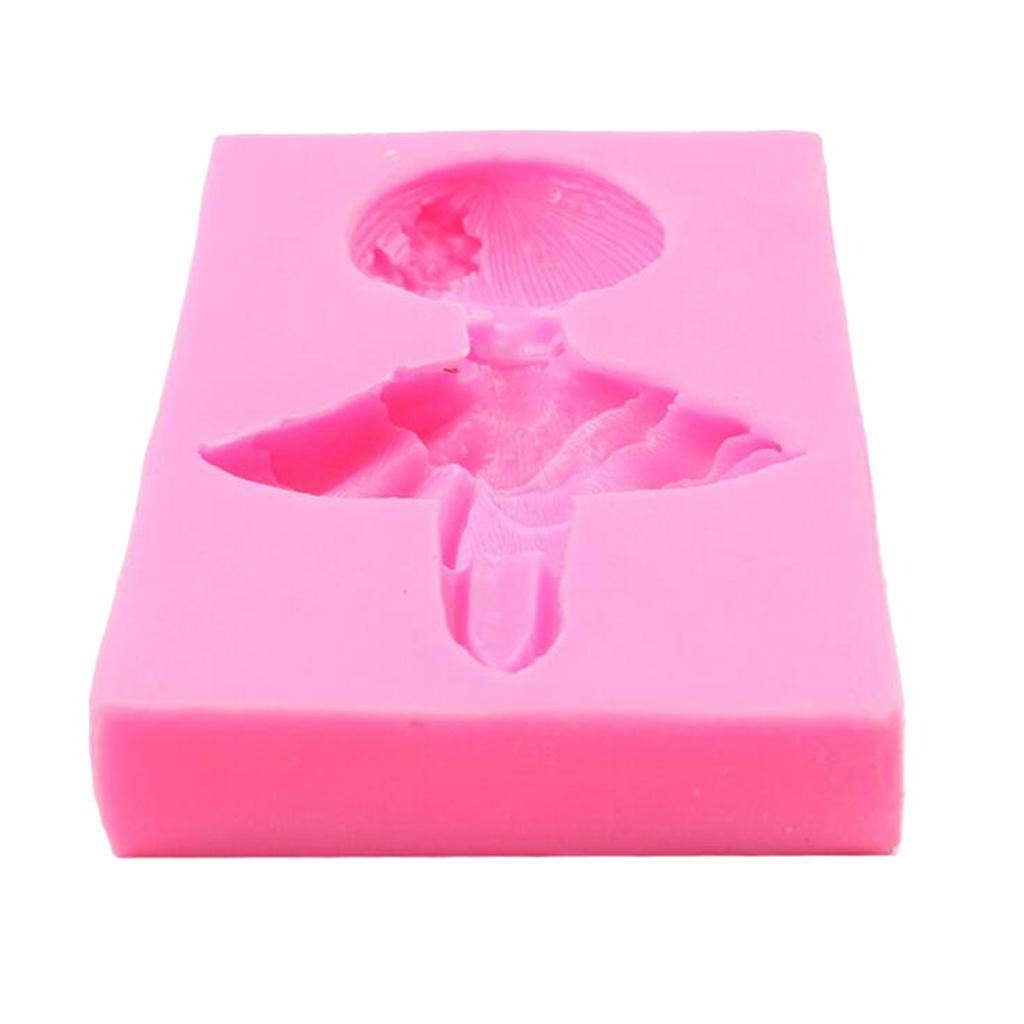 Silicone Cake Mold Fondant Mould Sugarcraft Decorating Baking Dancing Girl