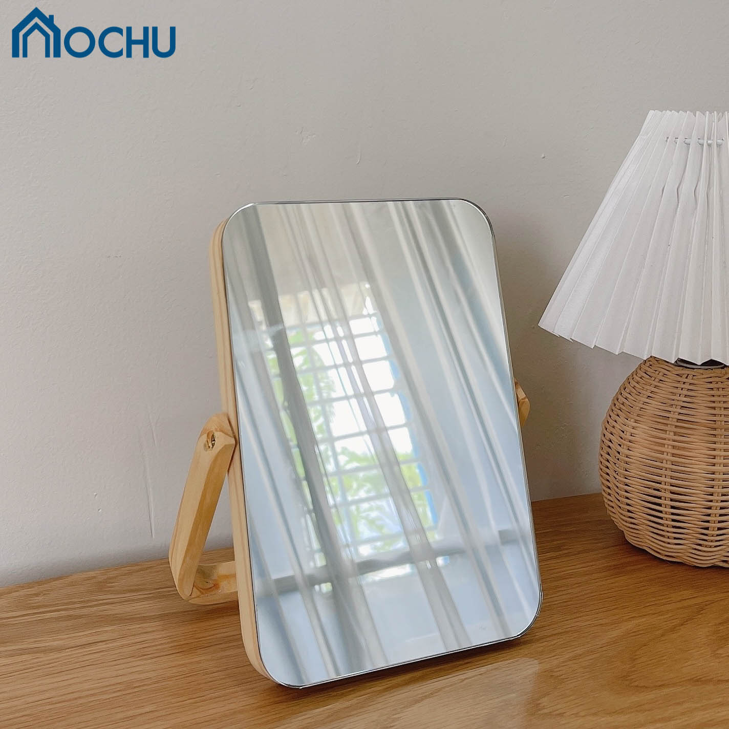 Gương Để Bàn Khung Gỗ OCHU - Mini Mirror