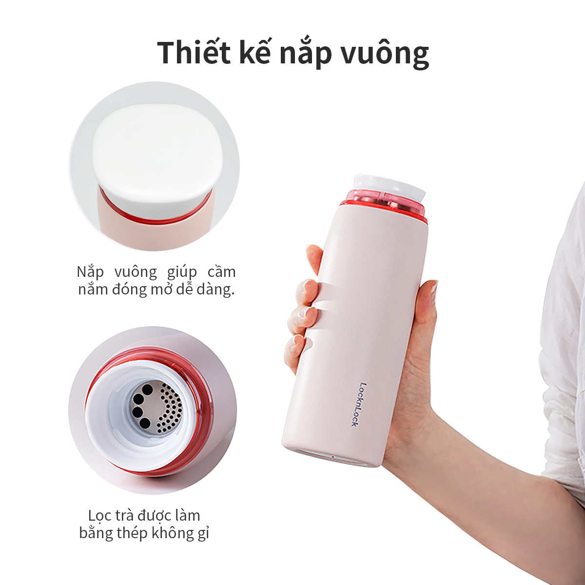 Bình giữ nhiệt LocknLock Feather Light Ring 460ml