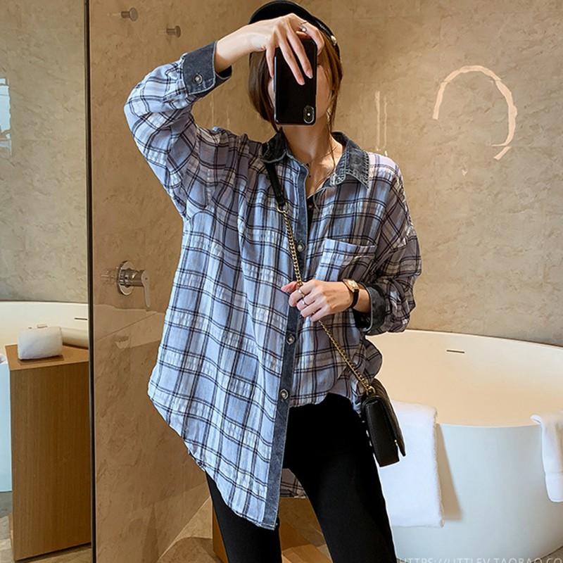 Áo sơ mi nữ tay dài phong cách vintage