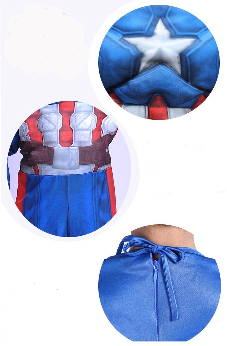 Bộ đồ hóa trang Captain America đội trưởng Mỹ cho bé trai