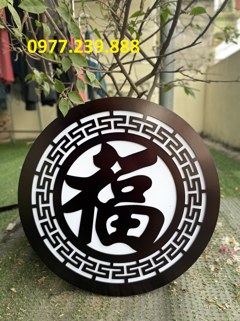 Đèn led trang trí bàn thờ chữ phúc hán óc chó