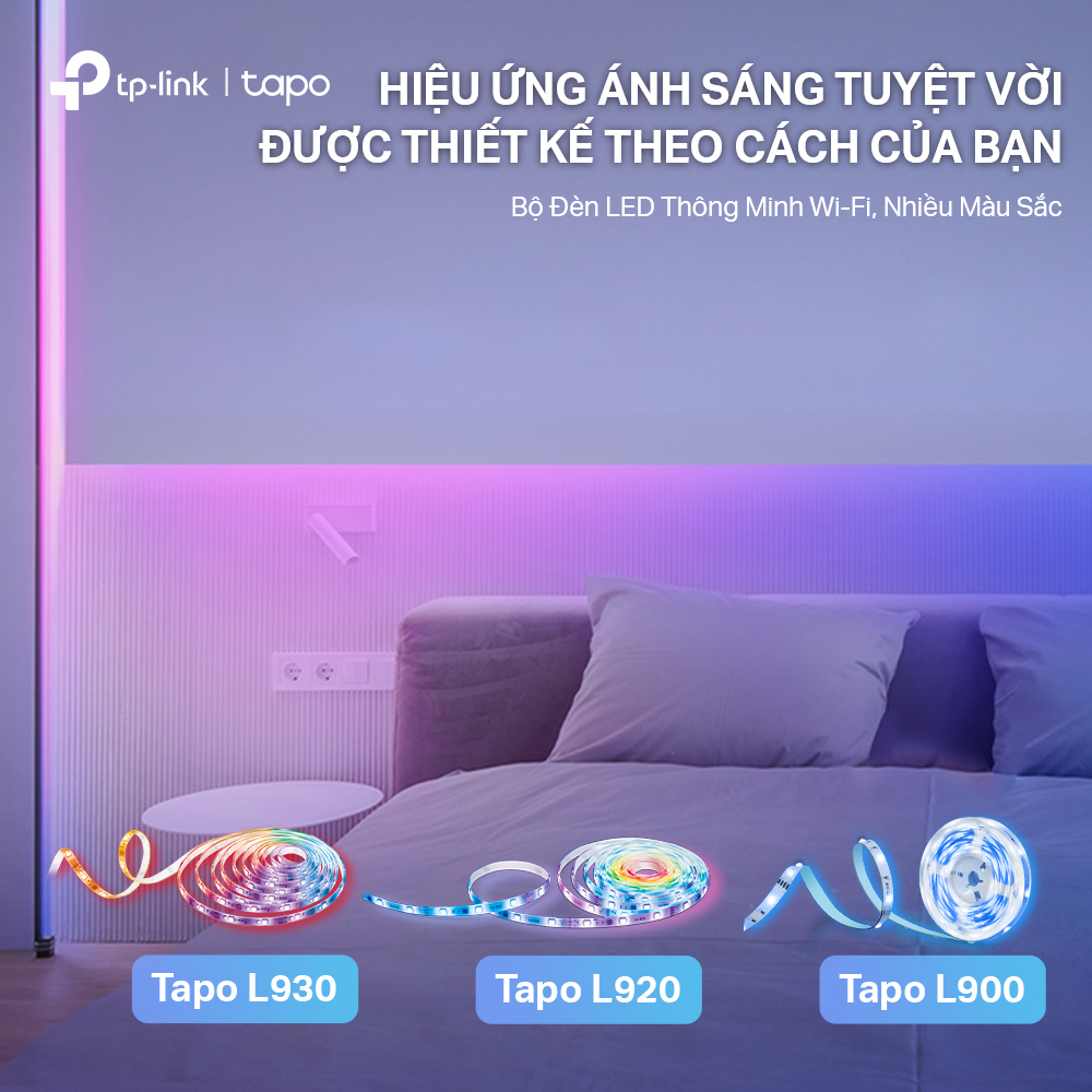 Bộ Led Dây TP-Link Tapo L900-5 / L920-5 / L930-5 WiFi Điều Khiển Thông Minh Nhiều Màu Sắc - Hàng Chính Hãng