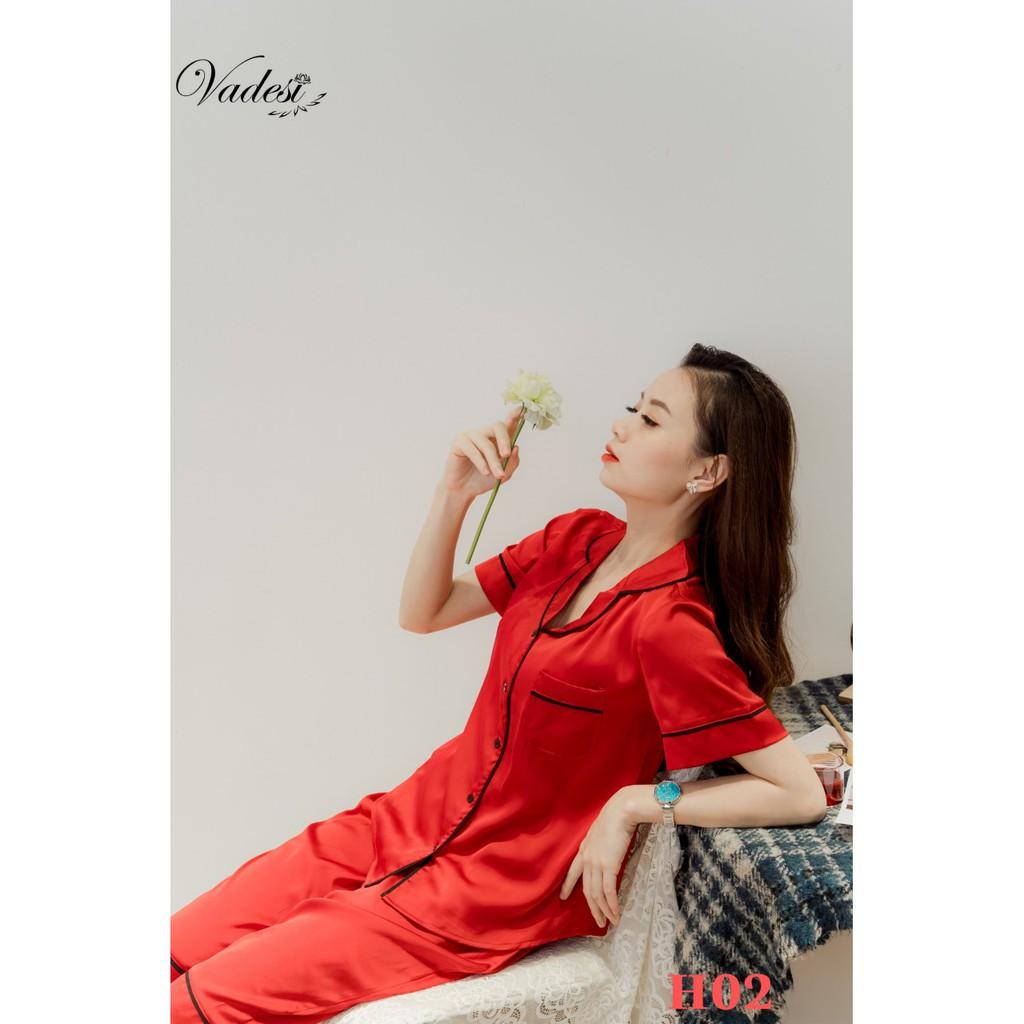 Bộ Pijama Lụa, Bộ Lửng Nữ - Vadesi , Thời Trang Nữ, Bộ Mặc Nhà Nữ Mùa Hè, Đồ Bộ, Đồ Ngủ Đẹp,