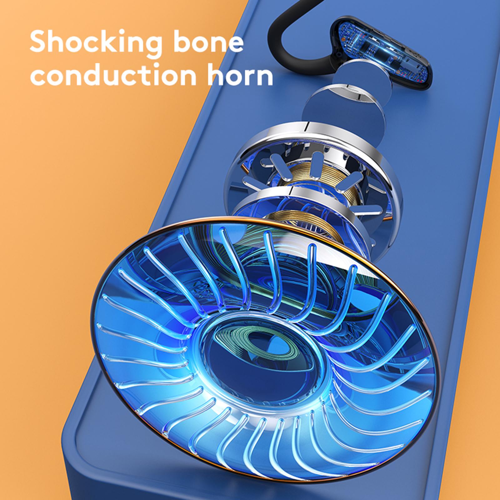 Bone Conduction Headphones 150mAh Double Ears Earphone for Fitness