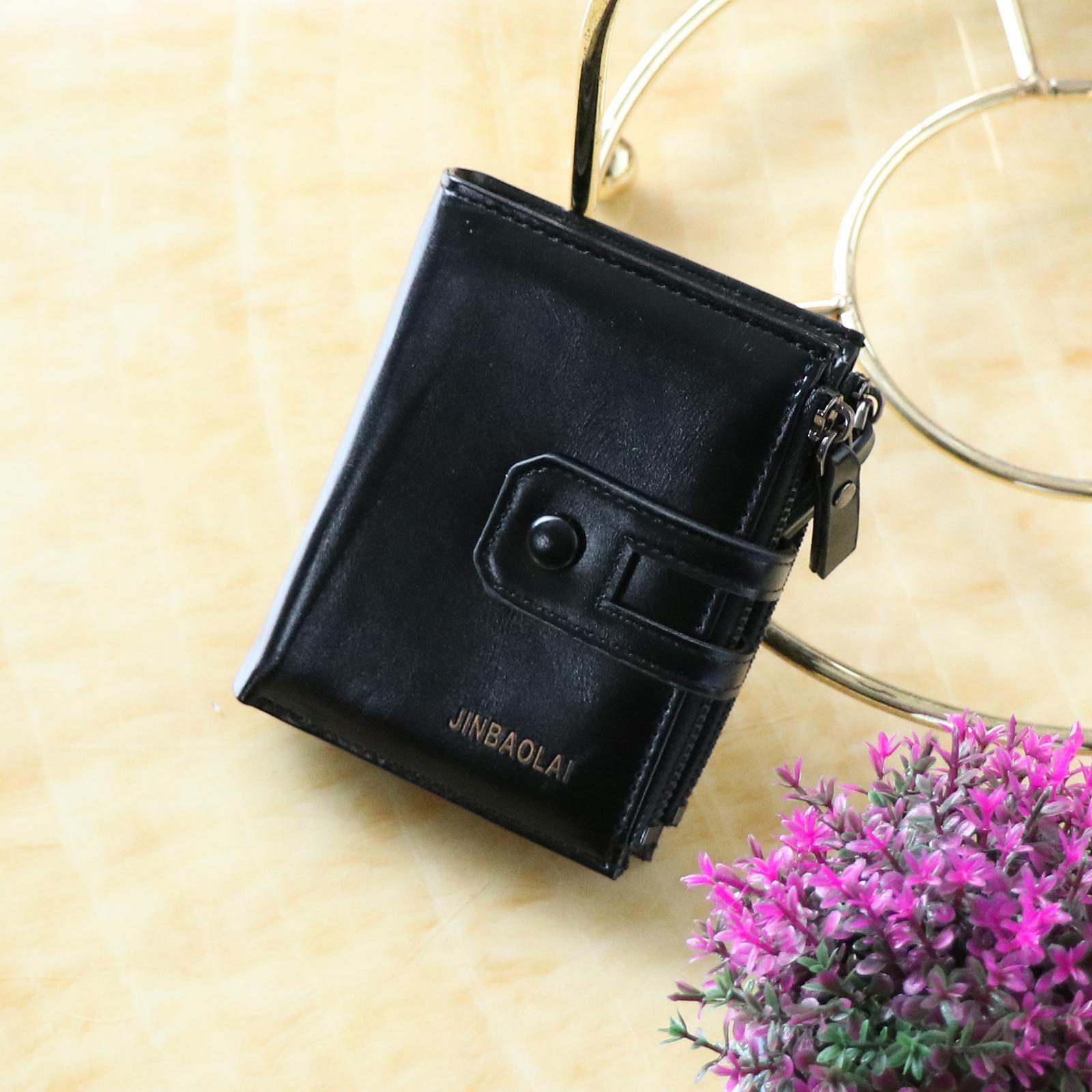 Unisex Small Wallet Purse Bifold Leather Short  Holder Clutch