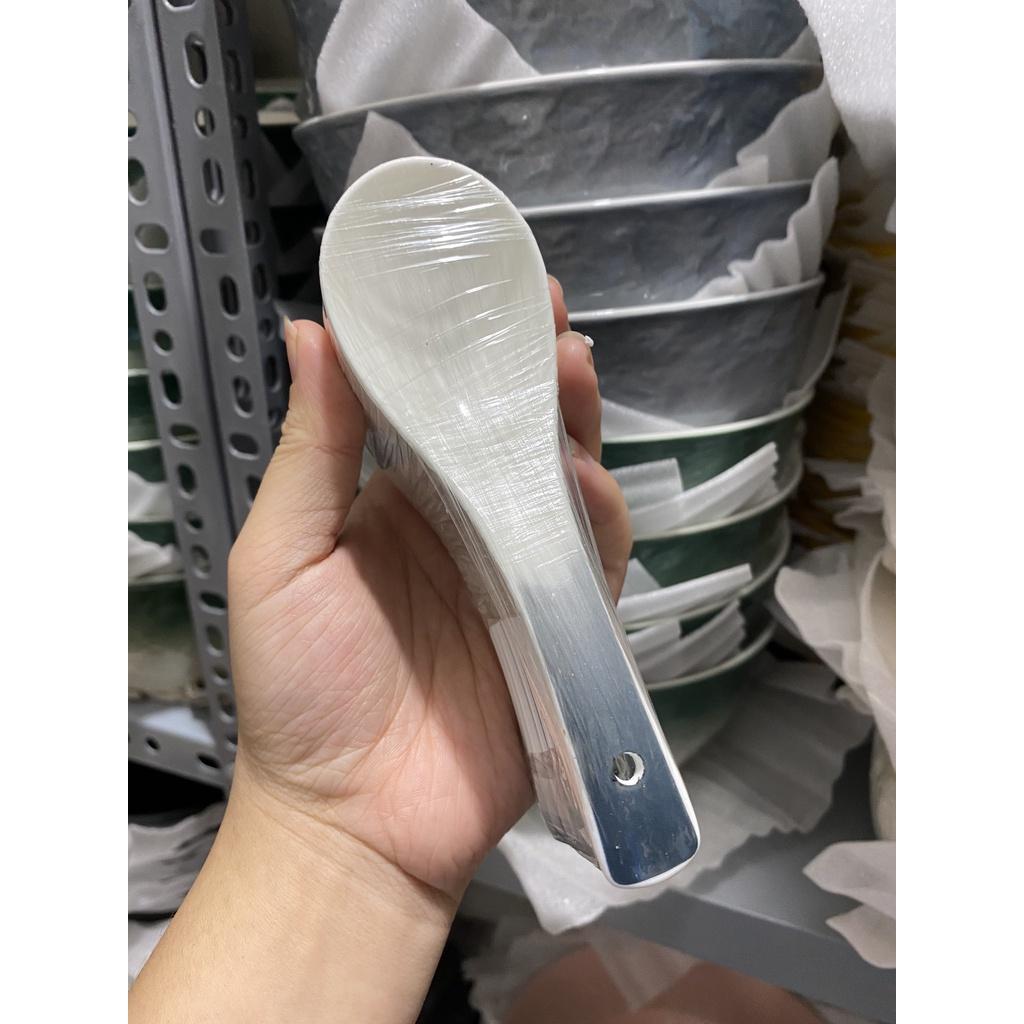 Bát cơm, tô canh sứ vân đá cao cấp phong cách Bắc Âu
