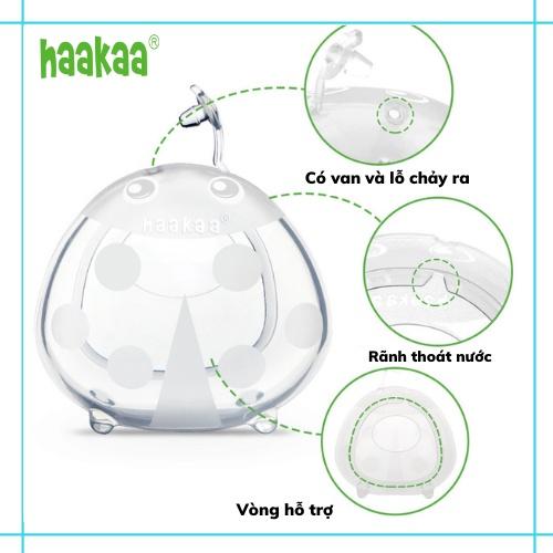 Miếng lót hứng sữa mẹ Haakaa. Chất liệu silicone cao cấp, an toàn. Không chứa BPA, PVC và phthalate