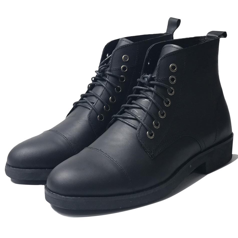 Giày cao cổ Vanguard Boots MAD Black nam da bò sáp ngựa điên cao cấp chất lượng tốt giá rẻ tại hà nội