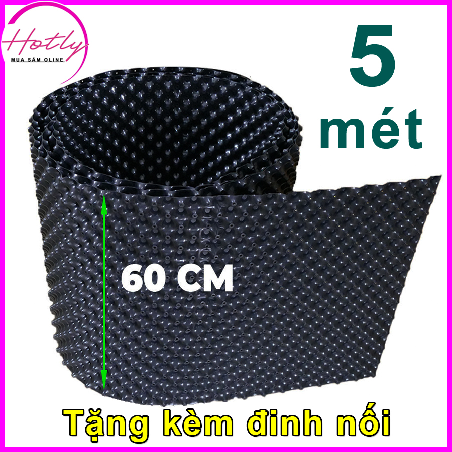 5 MÉT Bầu ươm cây V6 CAO 60CM dày 6mm, cắt theo mét dài khách đặt, tặng ốc vít-77903