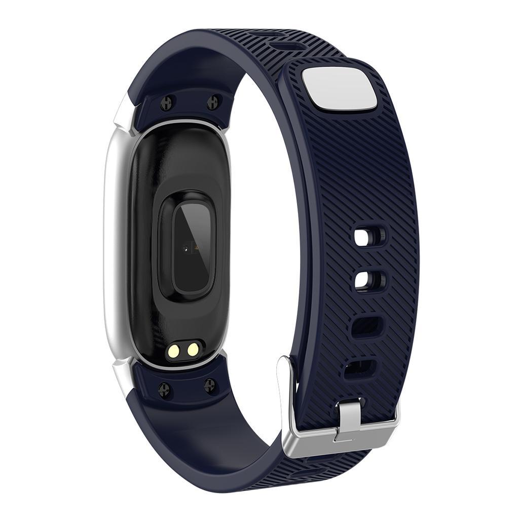 QW16 IP67 Waterproof Sport tooth 4.0 Colorful TPU Smart Bracelet Watch Blue
