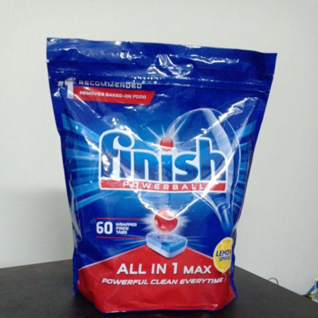 Viên Rửa Bát Finish All In1 (Hộp 80 Viên) Dùng Cho Máy Rửa Bát -Đức