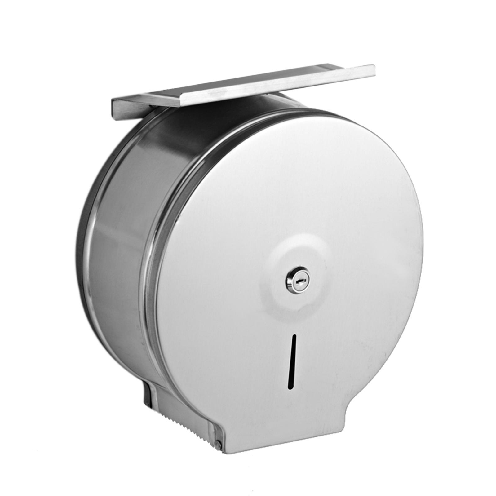 Hộp đựng giấy cuộn có dung tích lớn, giá để đồ, chức năng 2 trong 1, bằng thép không gỉ