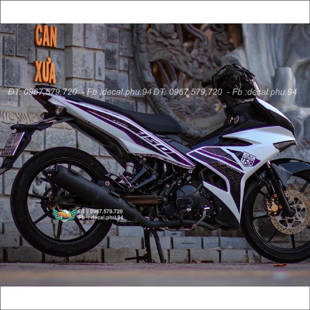 Tem Rời Ex 150 Y15ZR Trắng Đen -1