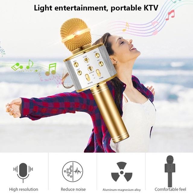 Micro karaoke kết Nối Không Dây Bluetooth WS858