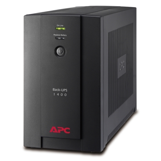 Bộ Lưu Điện Hãng APC Back-UPS 1400VA, 230V, AVR, Universal and IEC Sockets - BX1400U-MS - Hàng Nhập Khẩu