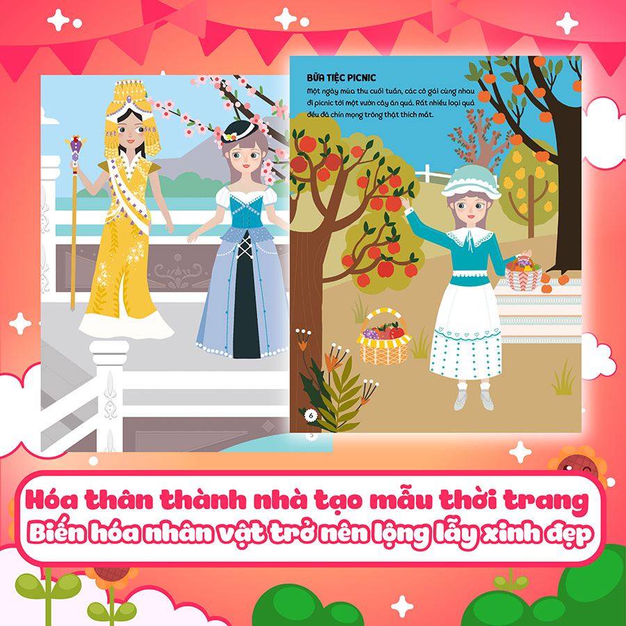 Sách Sáng tạo thời trang: Thời trang dự tiệc (Hơn 100 stickers)