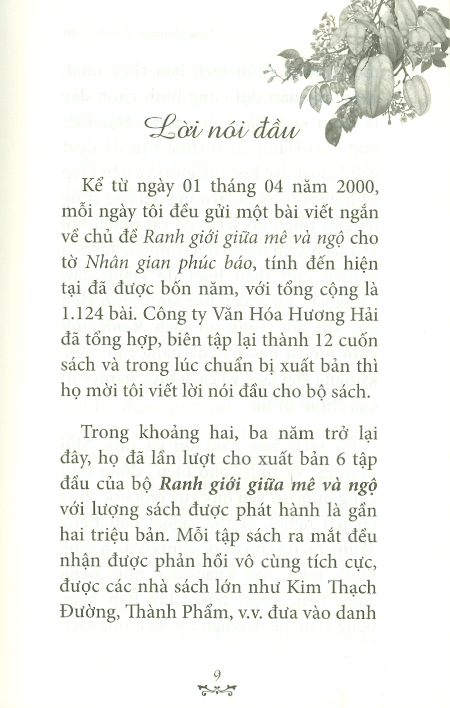 Tuyển Tập Ranh Giới Giữa Mê Và Ngộ - Tập 10: NÉT ĐẸP CỦA SỰ KHÔNG HOÀN HẢO