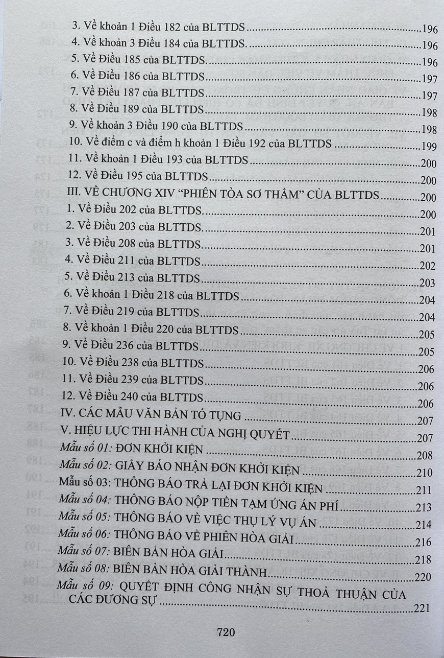 Hệ Thống Các Nghị Quyết Của Hội Đồng Thẩm Phán, Toà Án Nhân Dân Tối Cao Về Dân Sự Và Tố Tụng Dân Sự Từ Năm 1990 Đến 2023