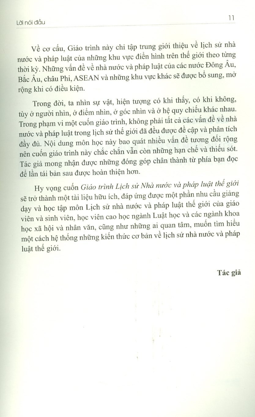 Giáo Trình Lịch Sử Nhà Nước Và Pháp Luật Thế Giới - PGS. TS. Nguyễn Minh Tuấn - Tái bản - (bìa mềm)