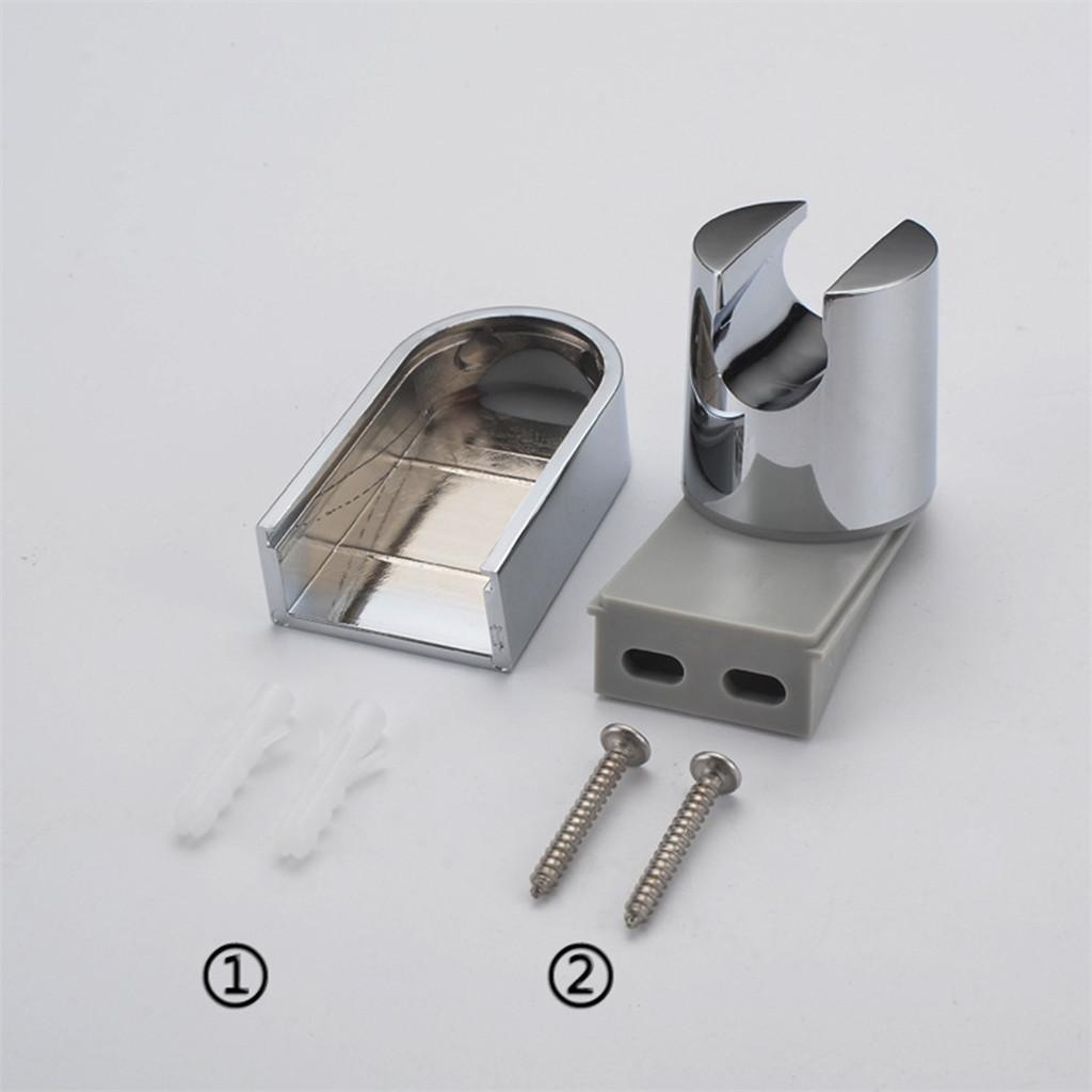 Rail Head Slider Holder Chromed Bathroom Wall Mounted Supply